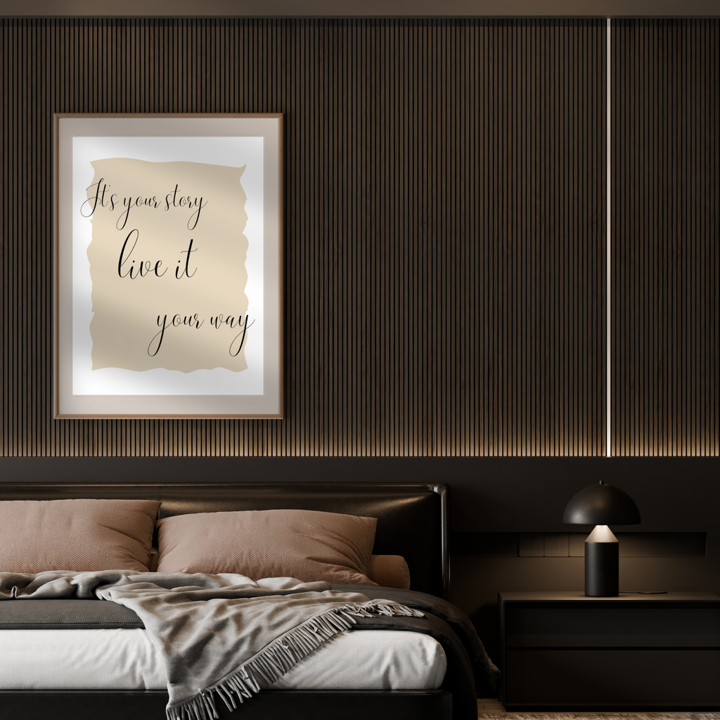 It's Your Story digital art print ~ Beige