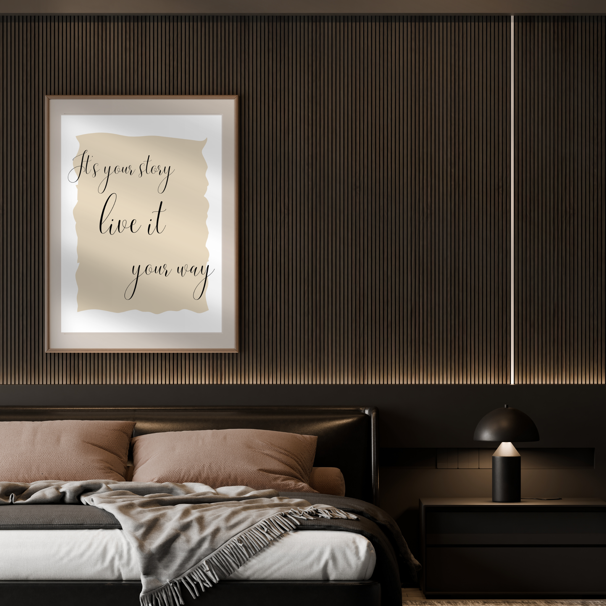 It's Your Story digital art print ~ Beige
