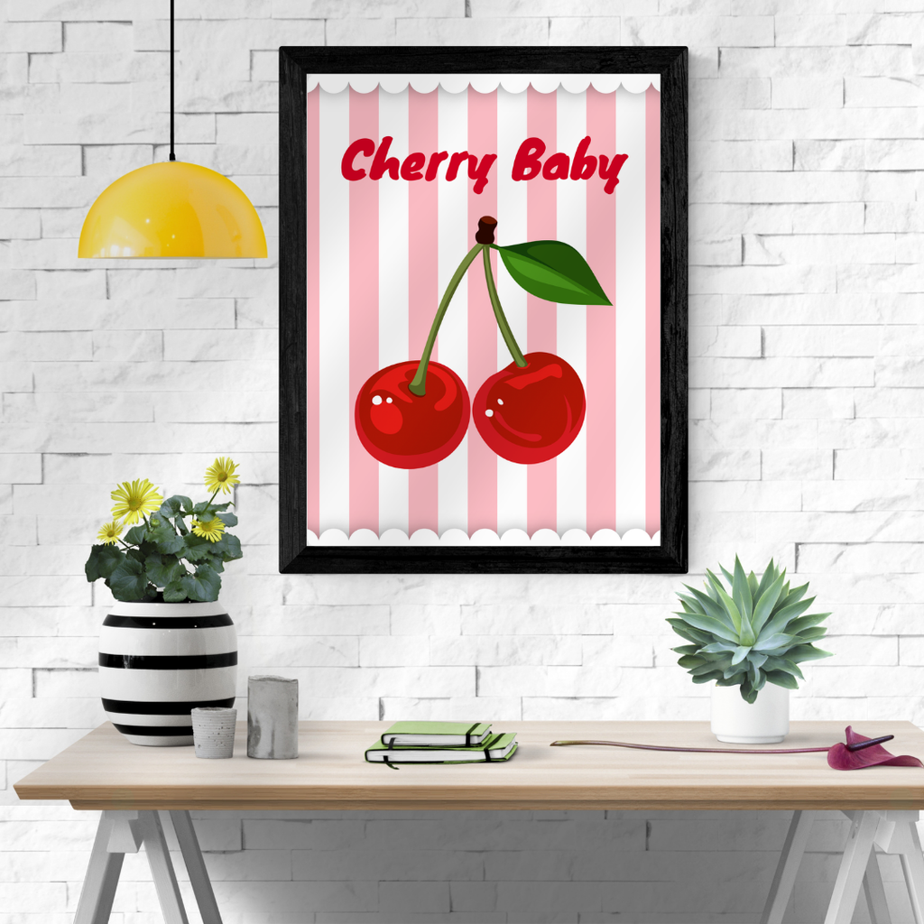 Cherry Baby digital art print
