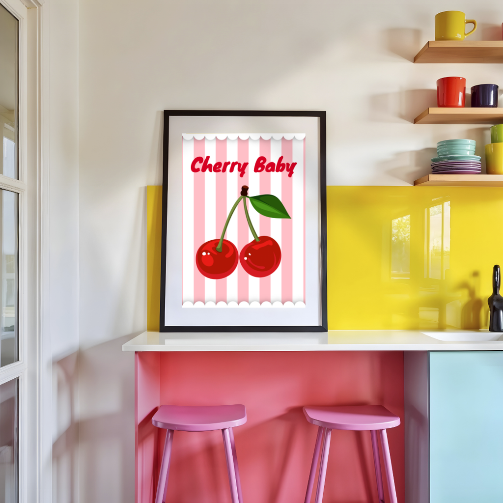 Cherry Baby digital art print