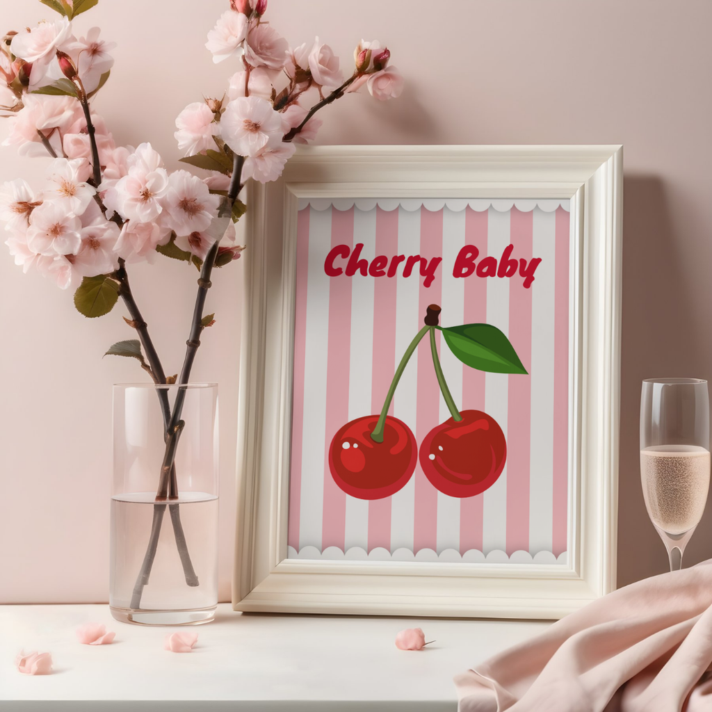 Cherry Baby digital art print