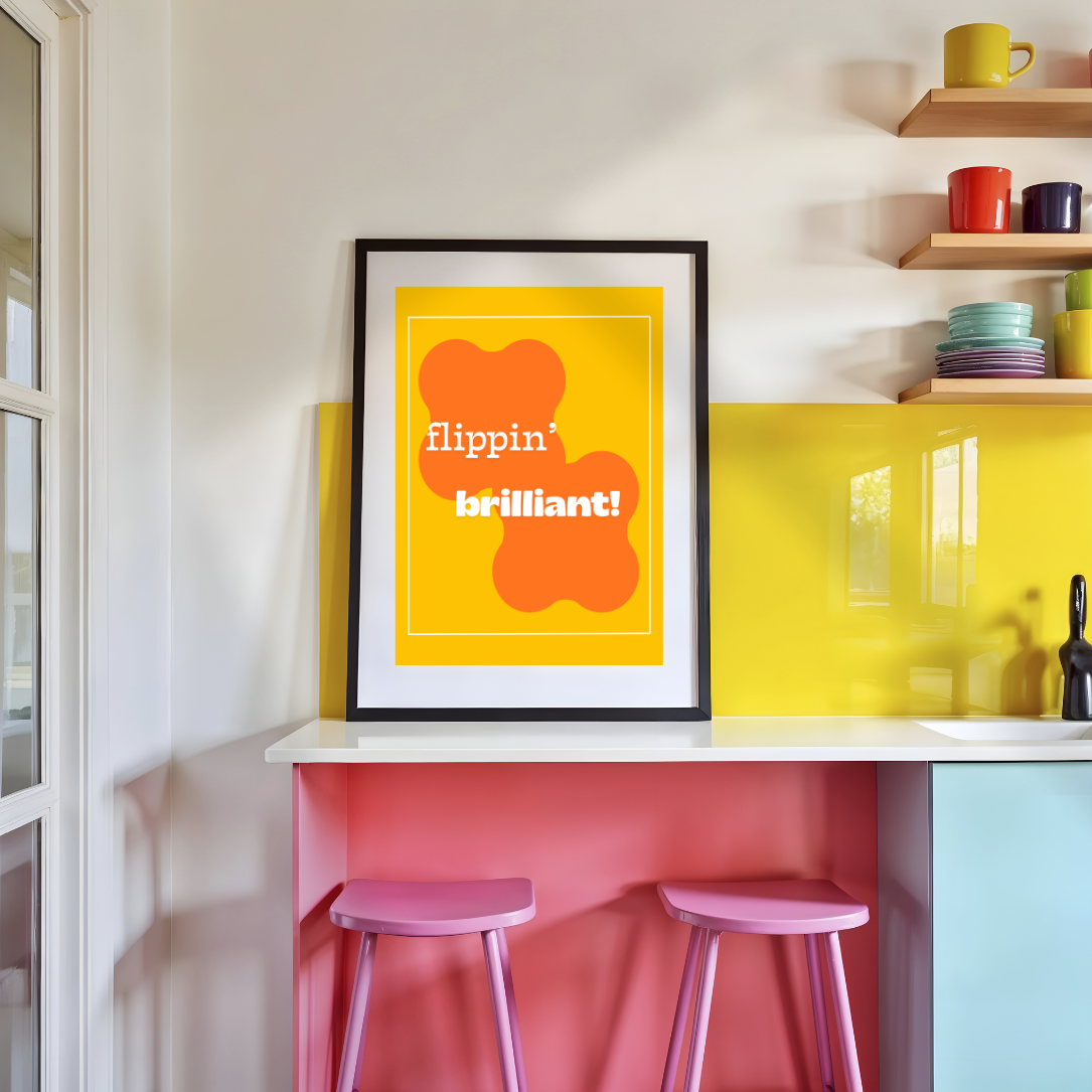 Flippin' Brilliant digital art print