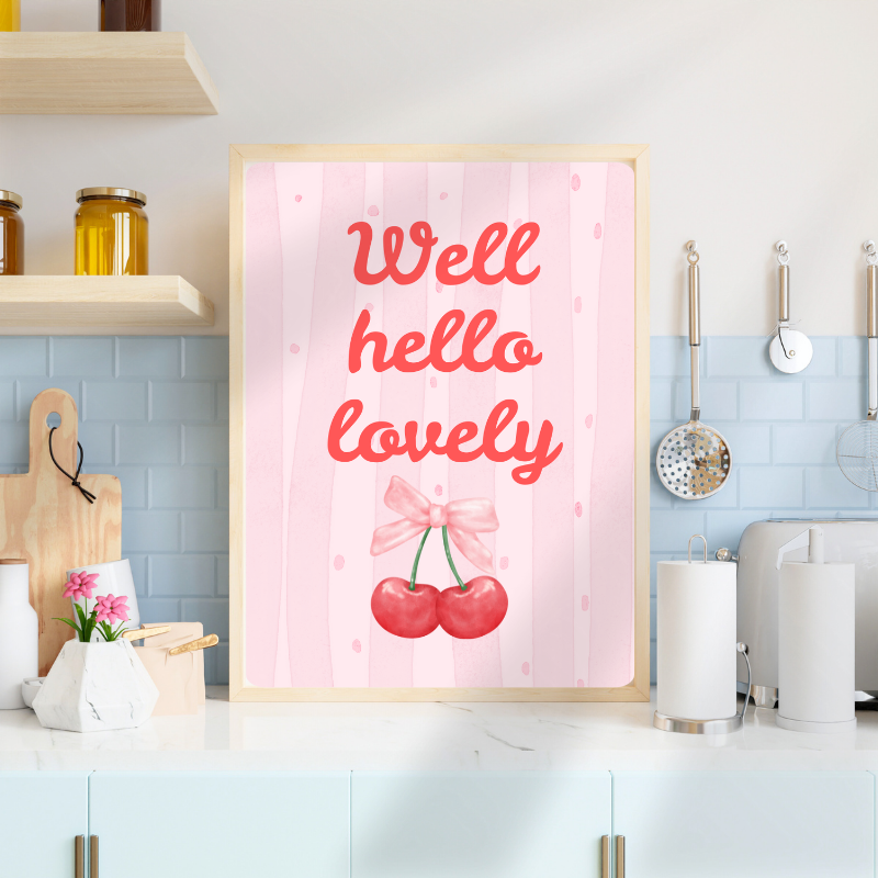 Hello Lovely digital art print