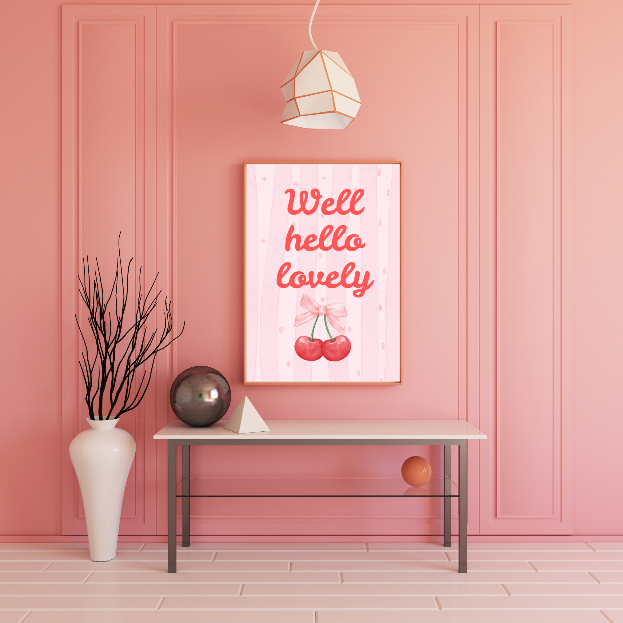 Hello Lovely digital art print