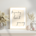 It's Your Story digital art print ~ Cream