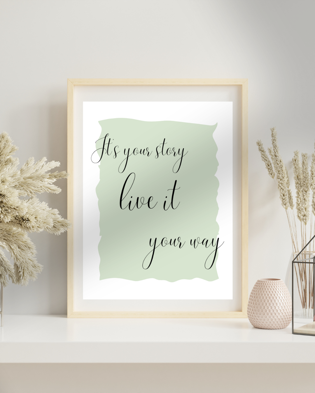 It's Your Story digital art print ~ Green