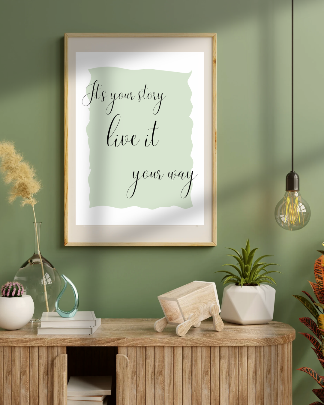 It's Your Story digital art print ~ Green