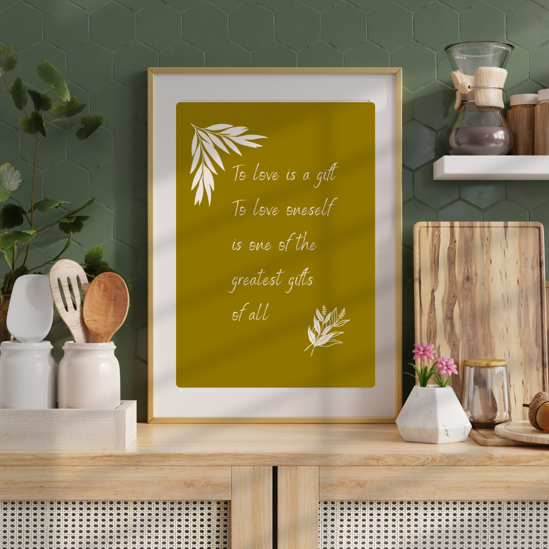 Love is a gift ~ digital art print